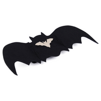 HKM-3942717 Halloween Pet Bat Wings Costume for Dogs and Cats - Durable Black Polyester Fiber and Felt Fabric
