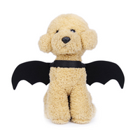 HKM-3942717 Halloween Pet Bat Wings Costume for Dogs and Cats - Durable Black Polyester Fiber and Felt Fabric