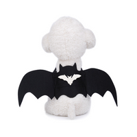 HKM-3942717 Halloween Pet Bat Wings Costume for Dogs and Cats - Durable Black Polyester Fiber and Felt Fabric