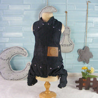 HKM-3943485 Casual Cotton Denim Overalls for Dogs