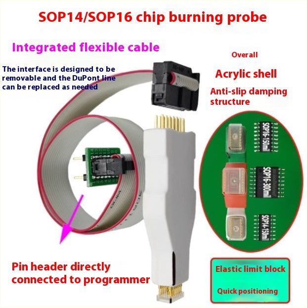 HKM-394387 Detachable Chip Burning Probe with Elastic Block Accessory
