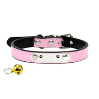 HKM-3944765 Customizable Anti-Lost Silicone Dog and Cat Collars in Pink, Red, Blue, and Brown