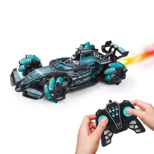 HKM-394579 2.4G Remote-Controlled Spray Stunt Vehicle with Lights and Music for Multiple Terrains
