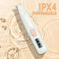 HKM-3946173 Electric Dog Paw Trimmer with LED Light - Rechargeable Low Noise Pet Hair Clipper
