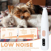 HKM-3946173 Electric Dog Paw Trimmer with LED Light - Rechargeable Low Noise Pet Hair Clipper