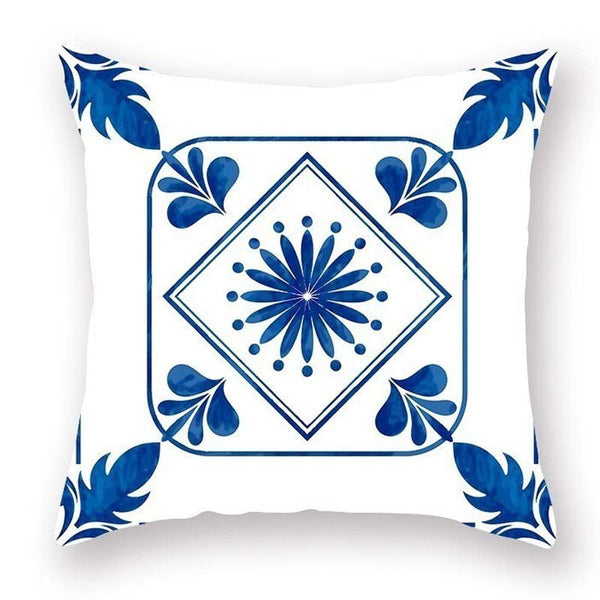HKM-394707 Ethnic Style Digital Printing Pillow Cover in Peach Skin - Modern Simplicity, 40x40cm & 45x45cm