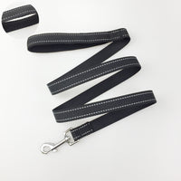 HKM-3947965 Reflective Adjustable Nighttime Pet Dog Harness with Nylon Chest Strap and Leash Options