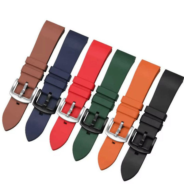 HKM-394835 Silicone Quick Release Watch Strap - Available in Multiple Colors and Sizes (19mm to 24mm)