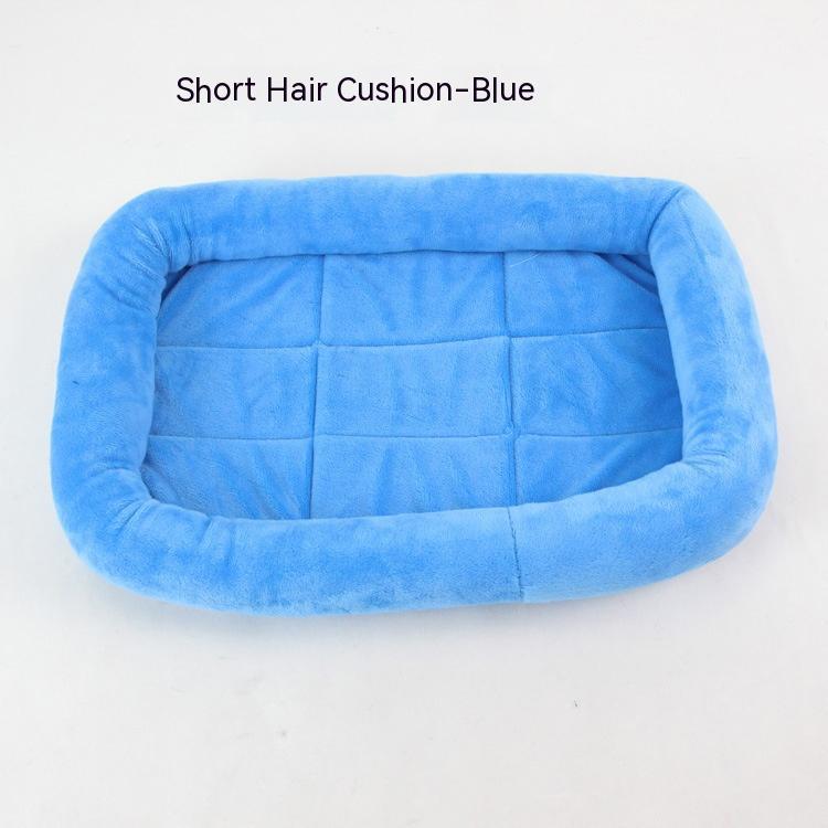 HKM-3948733 Teddy Dog Cage Mat for Small and Medium Breeds - Soft Cotton Cushion in Various Colors