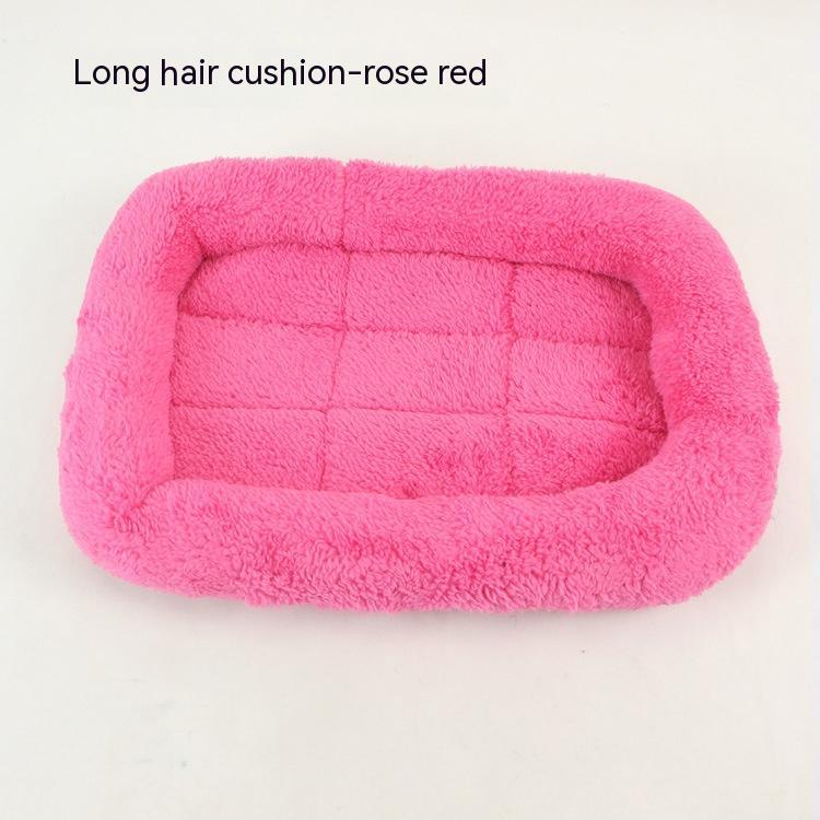 HKM-3948733 Teddy Dog Cage Mat for Small and Medium Breeds - Soft Cotton Cushion in Various Colors
