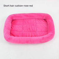 HKM-3948733 Teddy Dog Cage Mat for Small and Medium Breeds - Soft Cotton Cushion in Various Colors