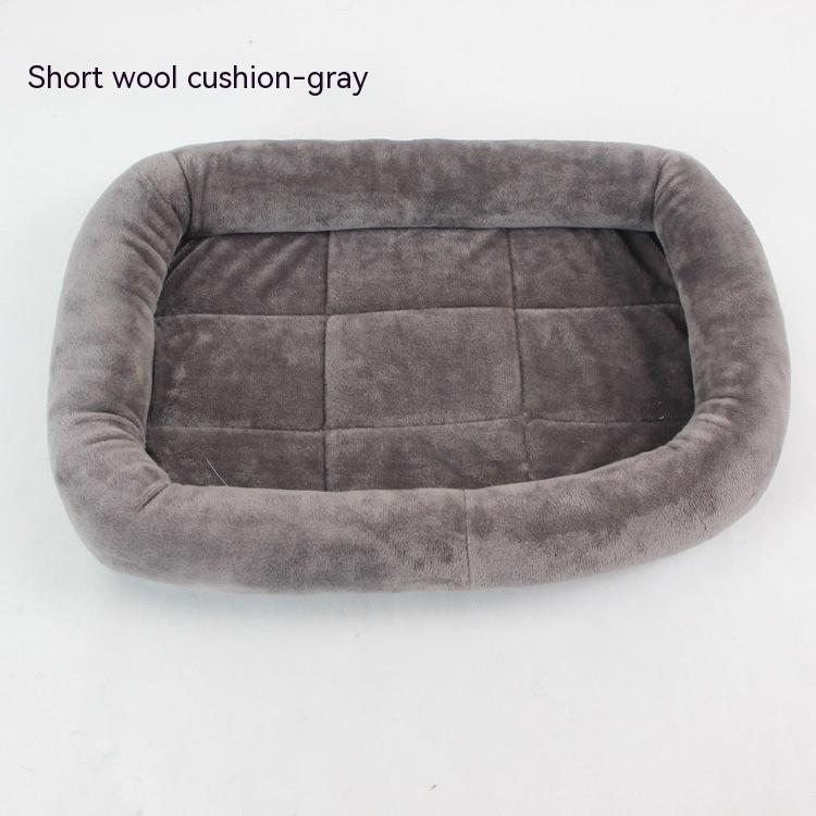 HKM-3948733 Teddy Dog Cage Mat for Small and Medium Breeds - Soft Cotton Cushion in Various Colors
