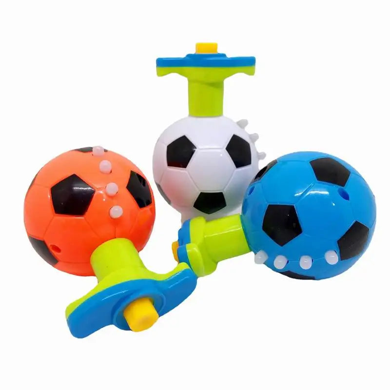 HKM-394899 Colorful Football Spinning Top with Lights and Music for Kids, Fidget Spinner Toy, Ages 3 and Up