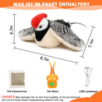 HKM-3949501 Interactive Rechargeable Cat Toy with Motion and Catnip for Self-Entertainment