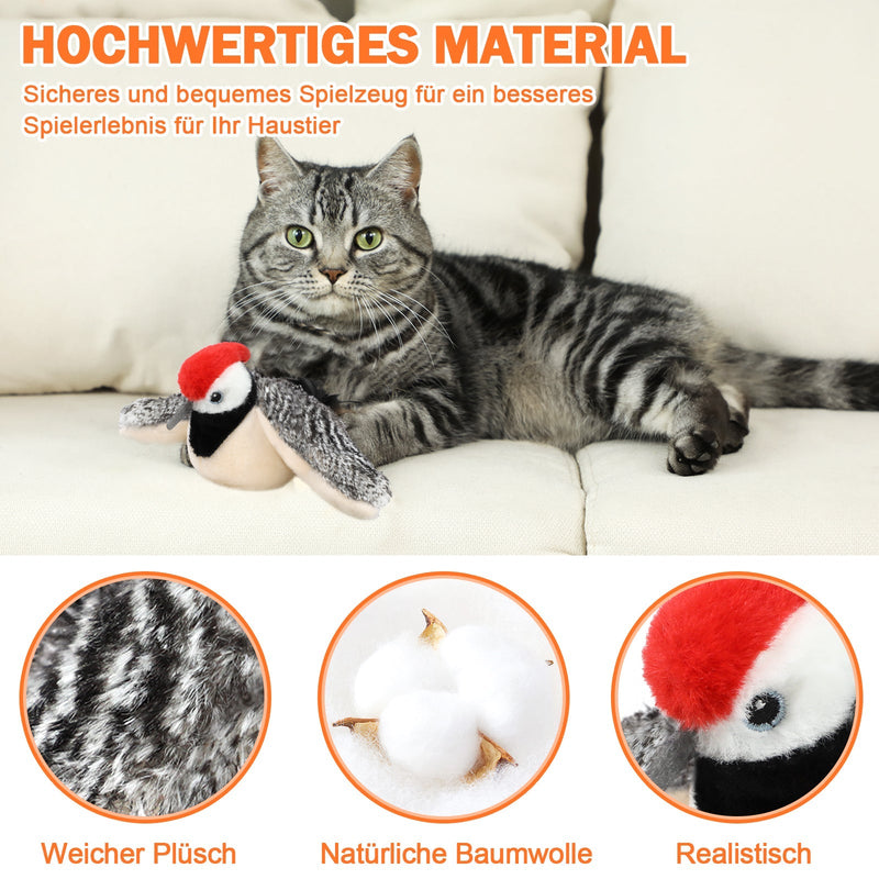 HKM-3949501 Interactive Rechargeable Cat Toy with Motion and Catnip for Self-Entertainment