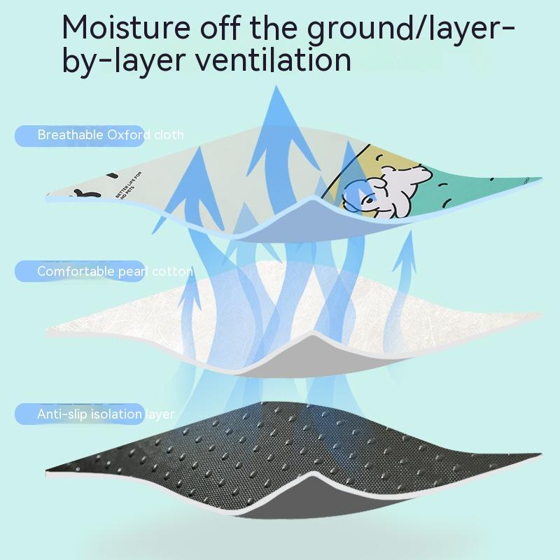 HKM-3950525 Four Seasons Universal Dog Mat - Breathable Oxford Cloth with Heat Dissipation - Available in Various Sizes and Cute Designs