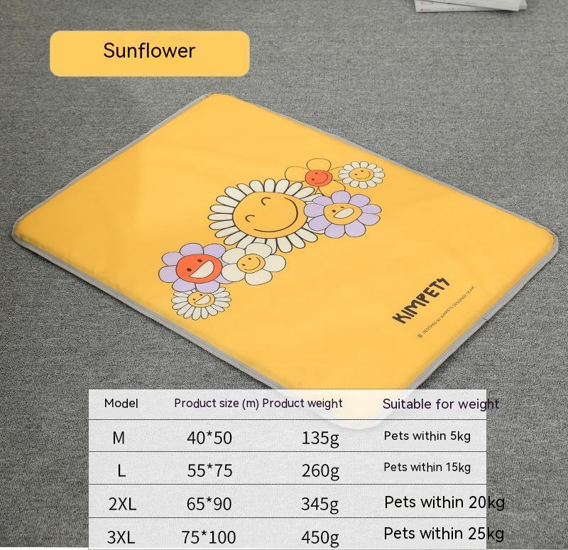 HKM-3950525 Four Seasons Universal Dog Mat - Breathable Oxford Cloth with Heat Dissipation - Available in Various Sizes and Cute Designs