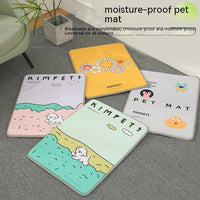 HKM-3950525 Four Seasons Universal Dog Mat - Breathable Oxford Cloth with Heat Dissipation - Available in Various Sizes and Cute Designs