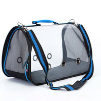 HKM-3950909 Transparent Portable Messenger Bag for Pets - Acrylic Material, Available in Red, Green, and Orange, Sizes S to L