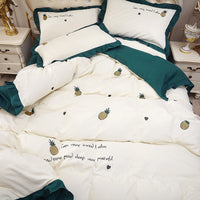 HKM-395091 Princess Wind Embroidered Bed Sheet and Cover Set - Multiple Sizes Available