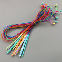 HKM-395155 ABS Plastic Knitting Needles Set with 12 Bags - Crochet Length 120CM, Lightweight and Durable