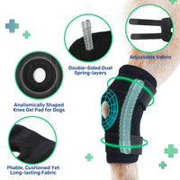 HKM-3951933 Pet Knee Pad for Dogs - ACL Ligament Support for Joint Injury Recovery - Breathable Hock Protector - Available in S/M/L