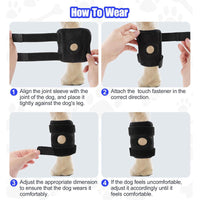 HKM-3951933 Pet Knee Pad for Dogs - ACL Ligament Support for Joint Injury Recovery - Breathable Hock Protector - Available in S/M/L