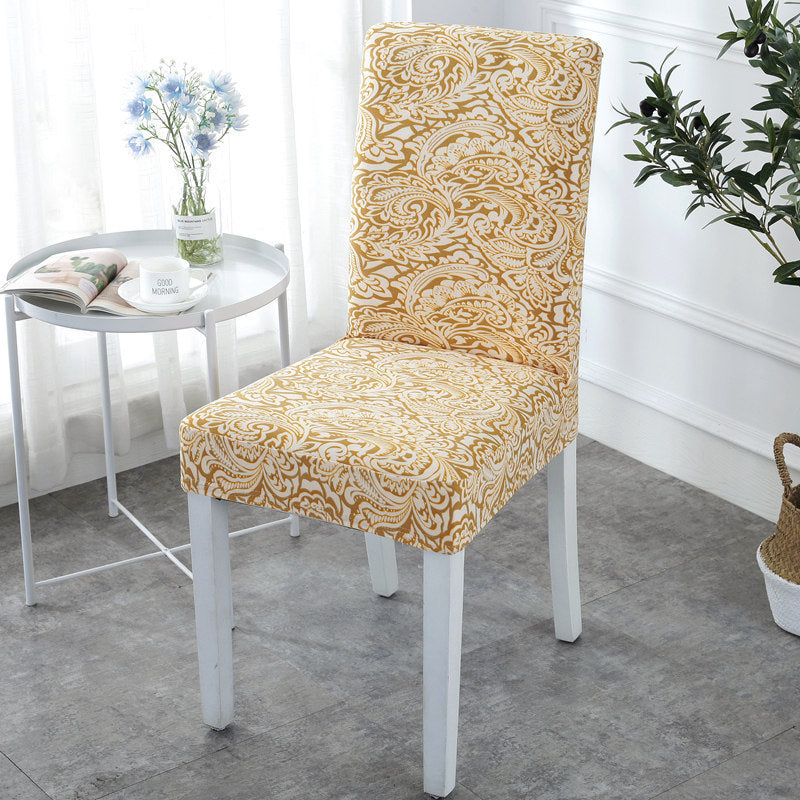 HKM-395539 Elastic Universal Dining Chair Cover - Fits Back Height 38-58cm, Seat Dimensions 38-50cm