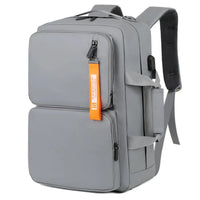 HKM-395539 Large Capacity USB Laptop Backpack - 17 Inch Nylon Sport Business Bag for Men