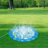 HKM-395603 68-Inch Outdoor Sprinkler Play Mat Wading Pool for Kids - Water Learning Toy