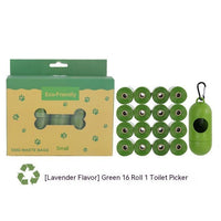 HKM-3956669 Biodegradable Pet Waste Bag with Dispenser - Extra Thick & Leak-Proof, Lavender Scented, 12 Rolls