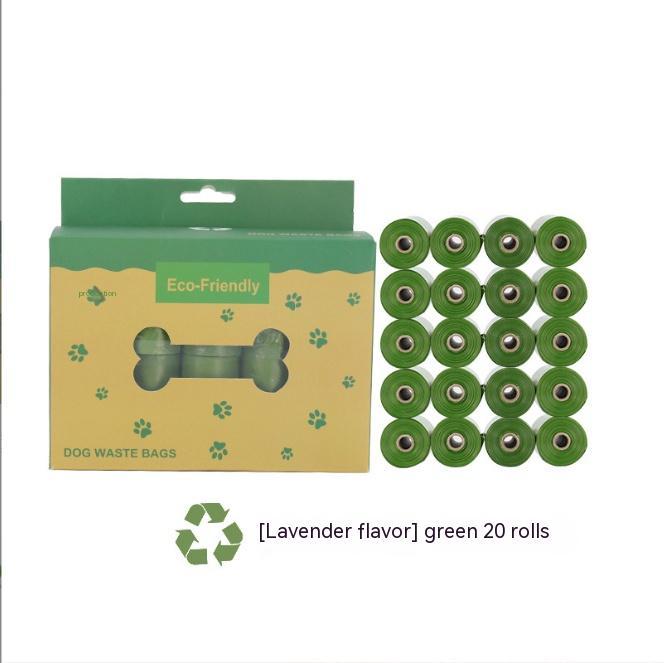 HKM-3956669 Biodegradable Pet Waste Bag with Dispenser - Extra Thick & Leak-Proof, Lavender Scented, 12 Rolls
