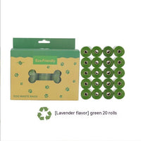 HKM-3956669 Biodegradable Pet Waste Bag with Dispenser - Extra Thick & Leak-Proof, Lavender Scented, 12 Rolls