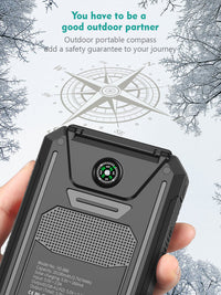 HKM-395859 Portable Solar Power Bank for Charging Phones and Devices