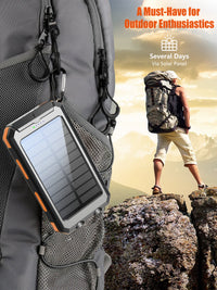 HKM-395859 Portable Solar Power Bank for Charging Phones and Devices