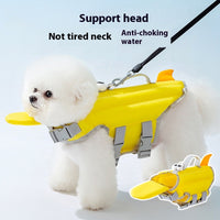 HKM-3958973 Cute Big-Eyed Dog Life Jacket for Summer Swimming - Multiple Sizes Available