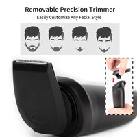 HKM-395987 Rechargeable Multi-Function Electric Razor for Men with Wet/Dry Shaving and Sideburn Trim Function
