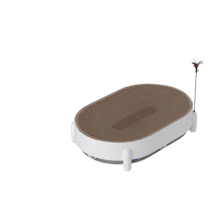 HKM-3960381 Multi-Functional Cat Scratch Board with Teaser Stick and Bell Ball