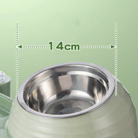 HKM-3961661 Automatic Elevated Cat Food and Water Bowl with Siphon Water Dispenser for Cats and Small Dogs