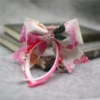 HKM-3962173 Colorful Starry Sky Bowknot Pet Collar with Lace for Cats and Dogs in Various Sizes