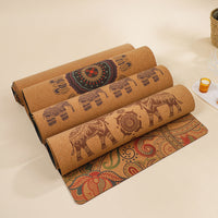 HKM-396371 Non-Slip Rubber Yoga Mat for Fitness and Health Massage - 183x66cm Heavy Duty Design