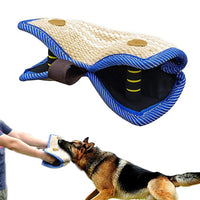 HKM-3965629 Durable Bite Pillow for Dog Training with Soft Handles and Tear-Resistant Hemp Material