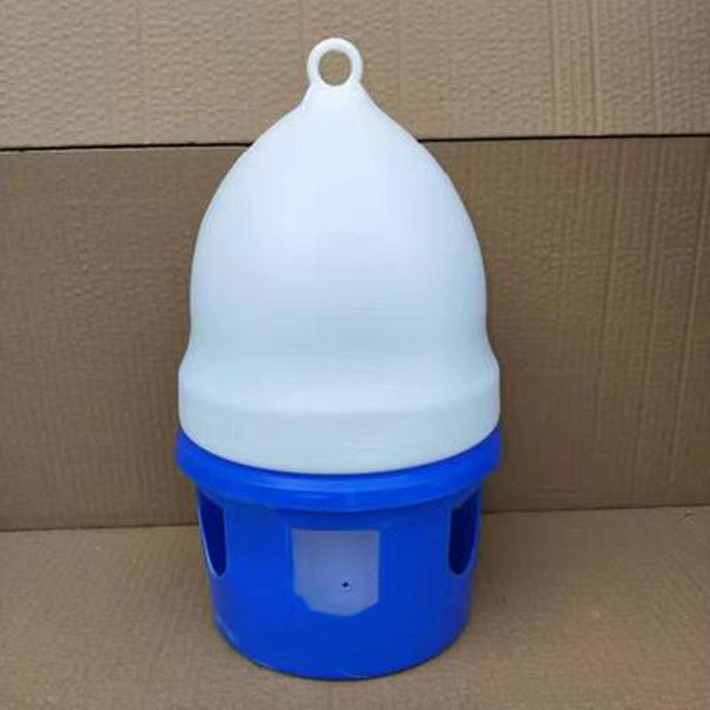 HKM-396563 Automatic 6L Drinking Fountain for Pigeons – Durable White Water Feeding Trough