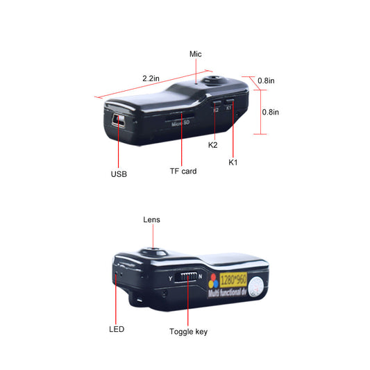 HKM-396627 MD80 Digital Camera - Wireless Aerial Video Recorder & Sports DV Camera