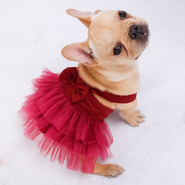 HKM-3966525 Comfortable Breathable Dog Gauze Skirt in Various Colors and Sizes