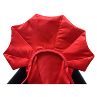 HKM-3967549 Red and Purple Pointed Devil Cloak with Hat for Pets – Free Size Polyester Halloween Costume
