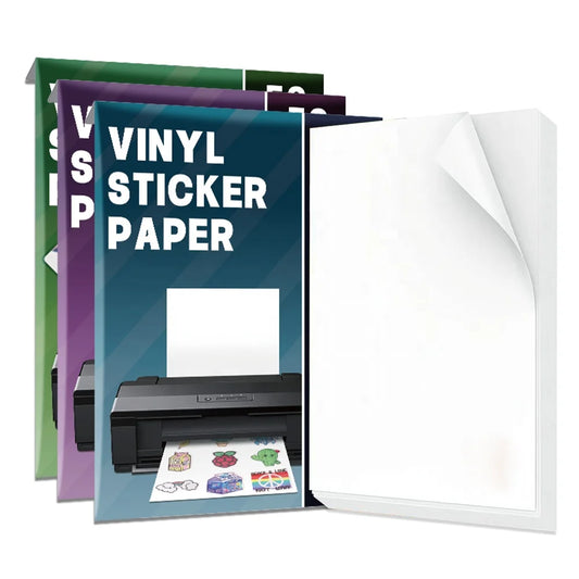HKM-396755 Custom Printable Matte A4 and Glossy A3 Waterproof Inkjet Vinyl Sticker Paper