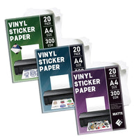 HKM-396755 Custom Printable Matte A4 and Glossy A3 Waterproof Inkjet Vinyl Sticker Paper