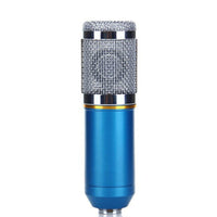 HKM-396819 Black Professional Condenser Microphone Set with Shock Mount and Anti-Wind Foam Cap