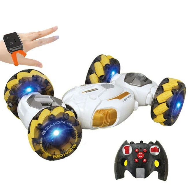 HKM-396883 Remote Control Stunt Twist Car Toy with Lights and Music for Indoor Outdoor Play